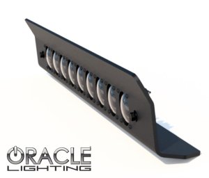 Jeep Gladiator JT Skid Plate - ORACLE Lighting - Integrated LED Emitters - Amber Lens - Satin Black - `18-`22